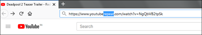 add repeat to view restricted content on youtube