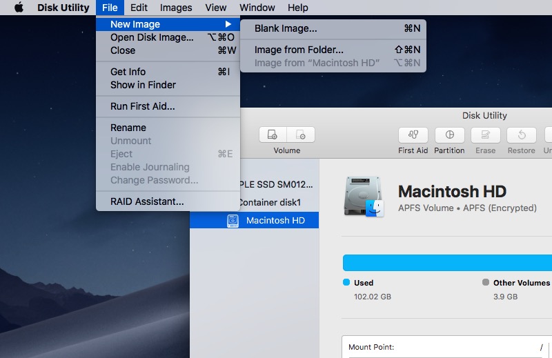 how to use mac os disk utility for encryption