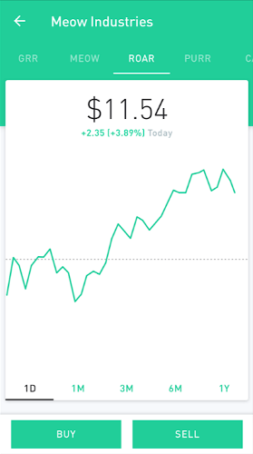 stock market app - Robinhood