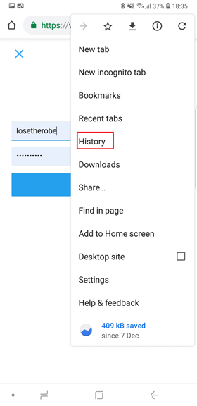 how to check saved password in chrome mobile- history