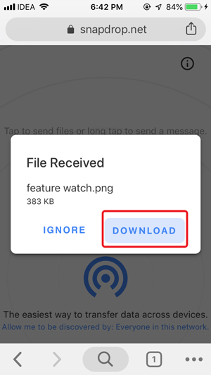 Transfer Files from Android to iOS without SHAREit- File Download