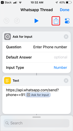send whatsapp without saving contacts- share