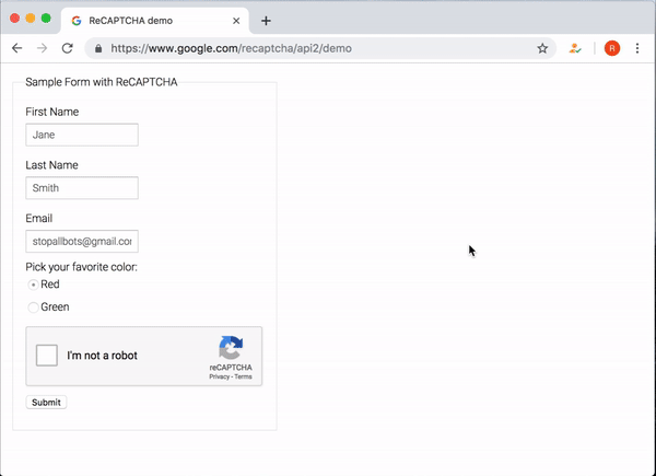 how to bypass reCAPTCHA- GIF