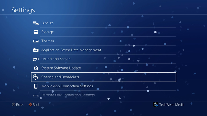 Take Screenshots on PS4- sharing and broadcasts