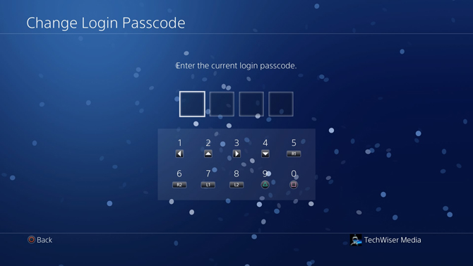 put a password on PS4- change