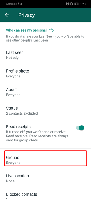 Stop People from Adding You to WhatsApp Groups- groups