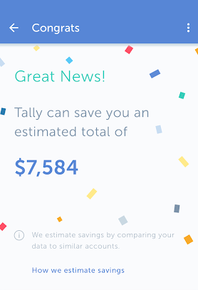 credit card management app - Tally