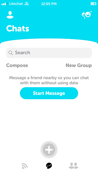 litechat messaging app screenshot