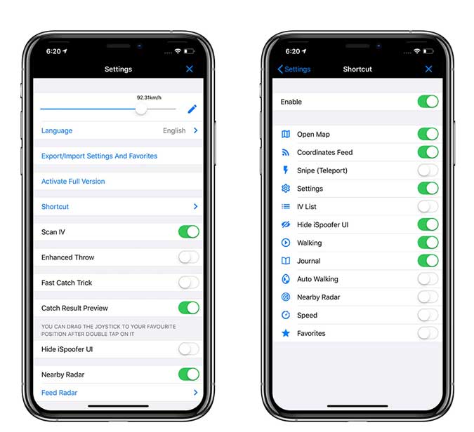 ios settings page