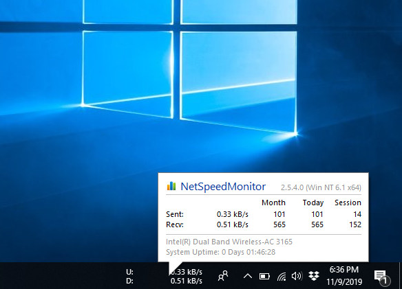 Network Speed Monitor for Windows