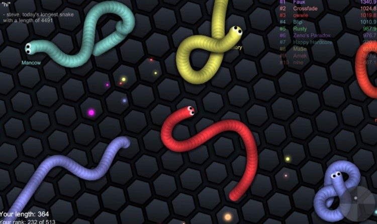 modern day snake game