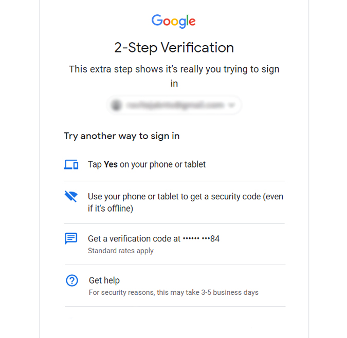 how to login to google account without