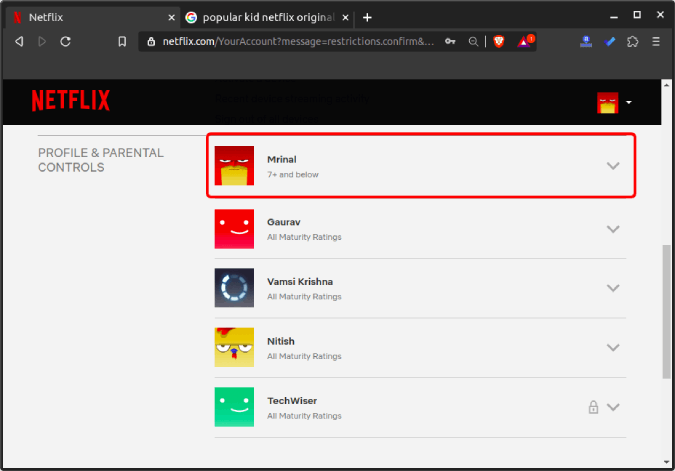 profile_changes_age_restricted - how to set up parental controls on netflix