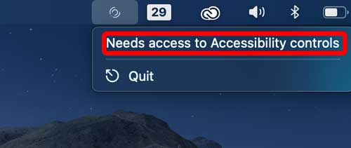 give accessibility control