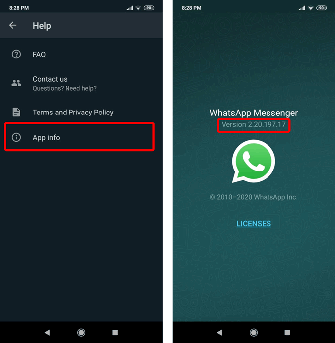 whatsapp-version-number