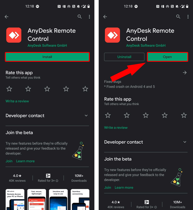 anydesk connect to android