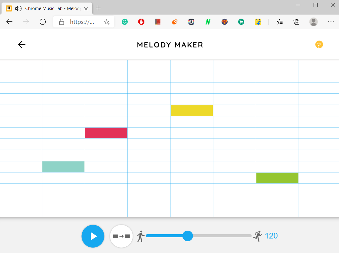 Melody Maker on Chrome Music Labs