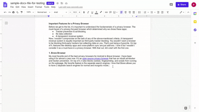 How To Clear Formatting In Google Docs via menu
