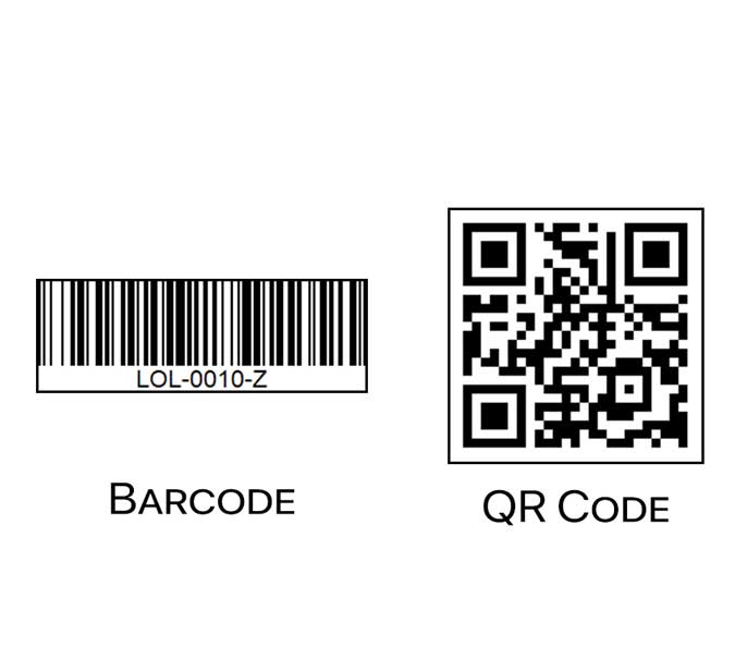 barcode and qr code side by side