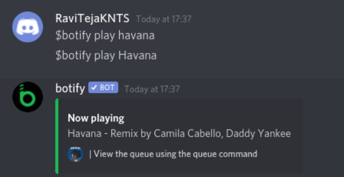 Playing Spotify on Discord