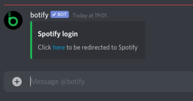 Botify link to login to Spotify