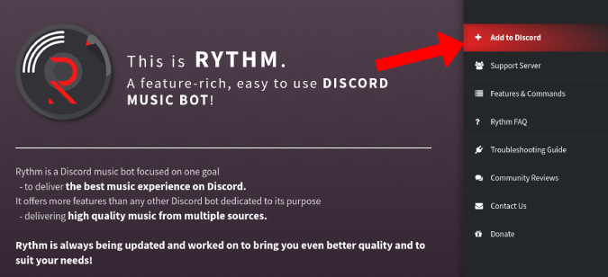 Adding Rythm to Discord