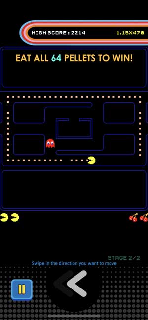 new pac man as an app on iphone