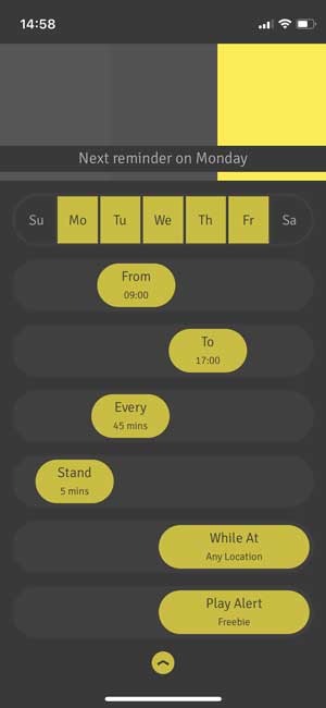 stand up reminder app for ios