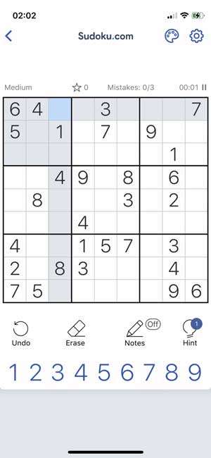 sudoku game for iphone 