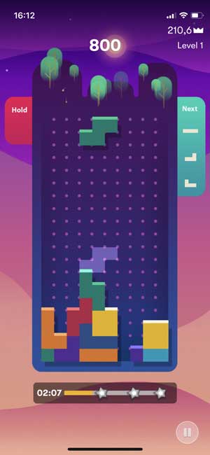 tetris game on iphone
