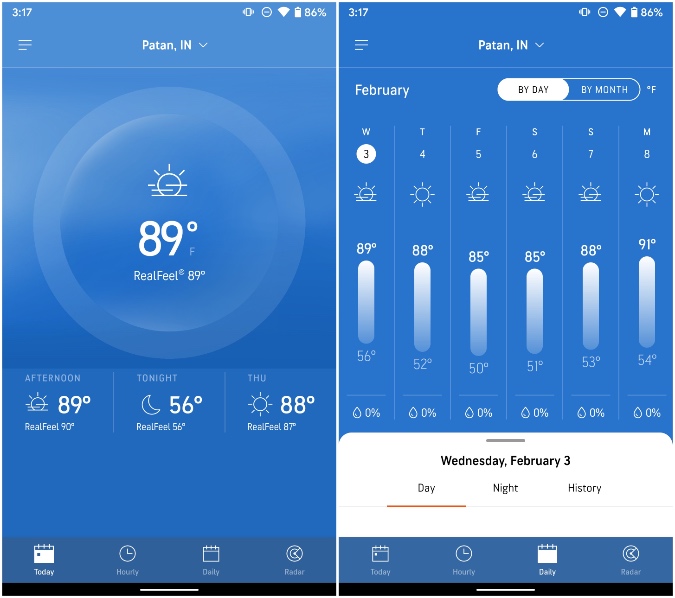 accuweather for samsung phone