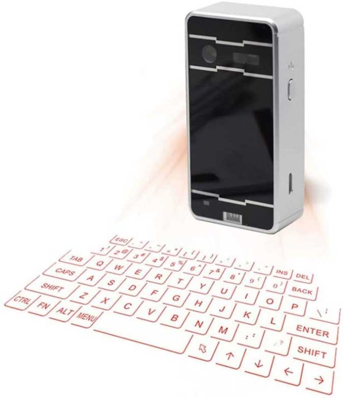 laser keyboard projectint qwerty layout