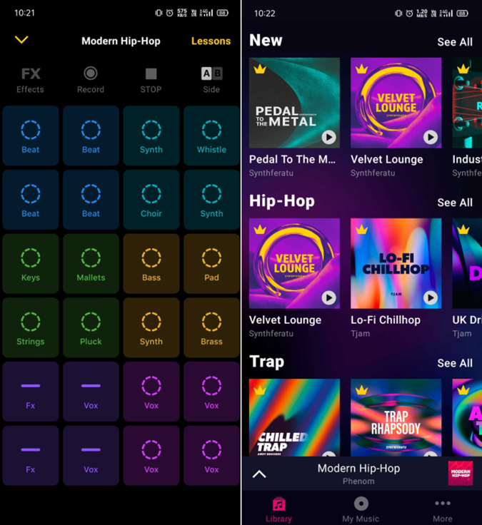 Groovepad beat app for rappers