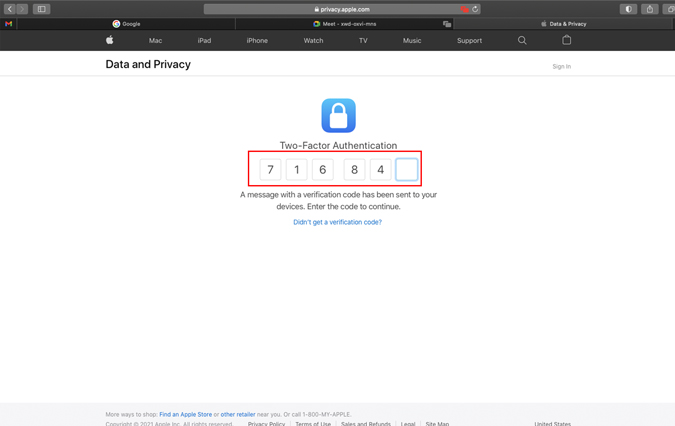 Apple's Two-Factor Authentication page