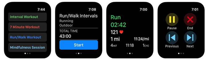 Intervals Pro HIIT workout app for Apple Watch