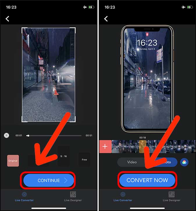 convert video to live photo now