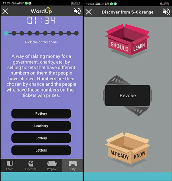 WordUp Vocabulary building app