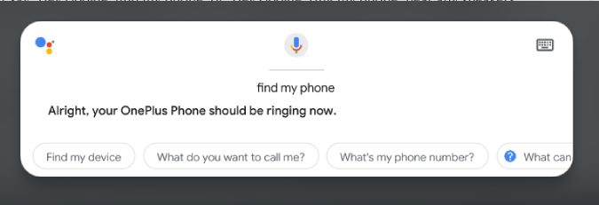 Finding my device with Google Assistant