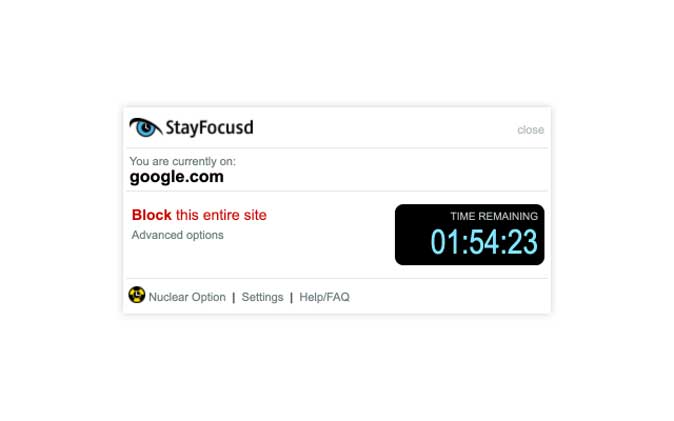 stayfocusd- best chrome extension for productivity