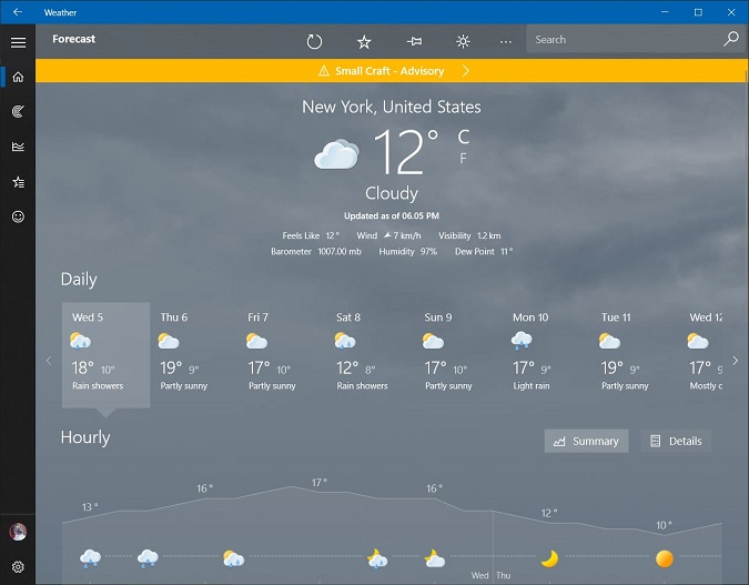 best weather app for windows 10