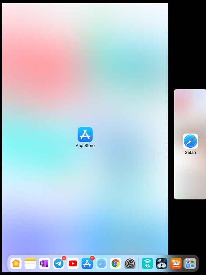 put Apps in Split View iPad