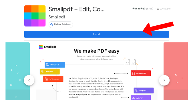 Adding Small PDF as an workspace add-on