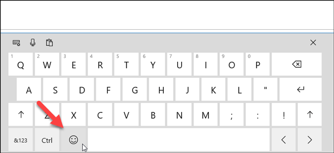 insert emoji in outlook using on screen keyboard
