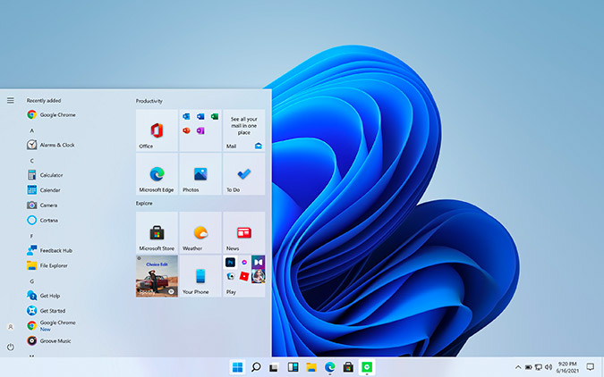 classic windows 10 start menu in Windows 11