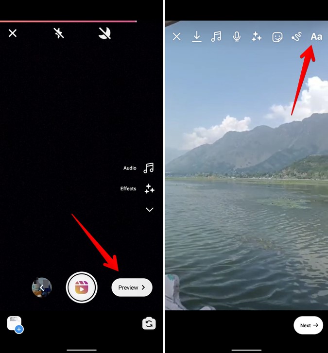 Add Multiple Disappearing Text Instagram Reels Add Text