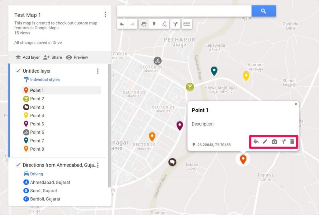 Customizing Pins in Google Maps