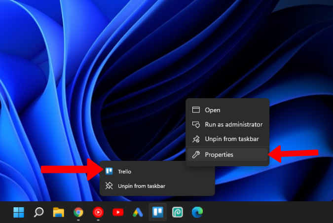 Changing icon for apps on taskbar