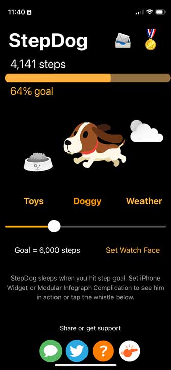 stepdog watch face app