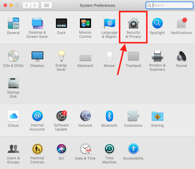 Security and Privacy in System Preferences on Mac