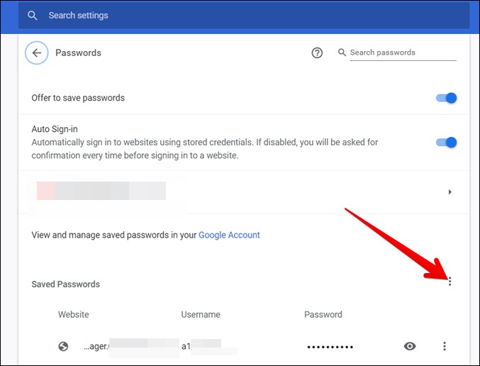 importing passwords in google chrome